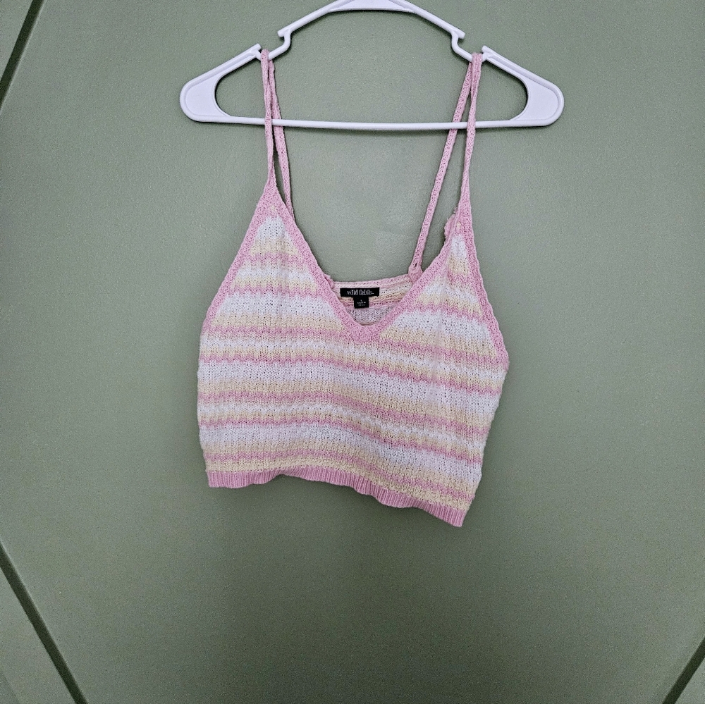 Wild fable knitted crop tank